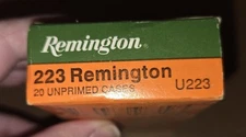 Remington 223 Rem Empty Ammo Box with Insert U223 .223 Vintage