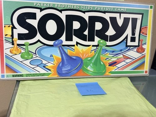 VINTAGE Sorry COMPLETE Parker Brothers 1992 Classic Board Game Kids Family