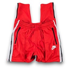 Nike NSW NOW Track Pants Red White Black Logo Athletic Mens Large