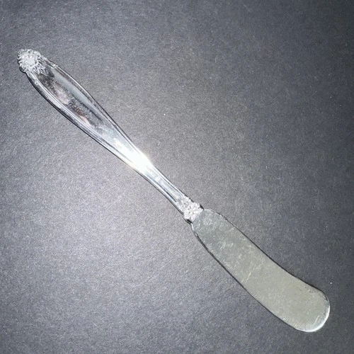 International PRELUDE Solid Sterling Silver Butter Spreader, No Monogram nice