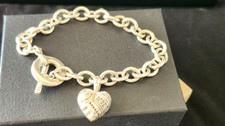 LAGOS CAVIAR HEART OF PHILADELPHIA CHARM BRACELET STERLING SILVER - EXCELLENT!!