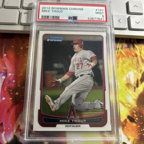 2012 Bowman Chrome Mike Trout #157 PSA 9