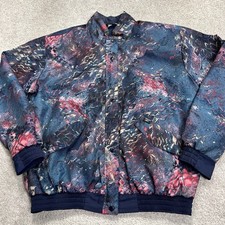 Sunderland of Scotland Jacket Womens Large Gore Tex Blue Geometric Golf Rainwear
