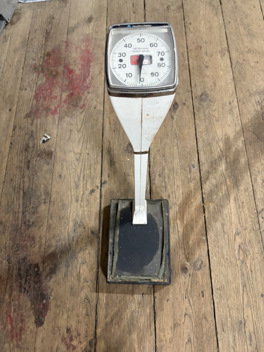 Vintage Health O Meter Doctors Scale Standing Upright Made USA 300