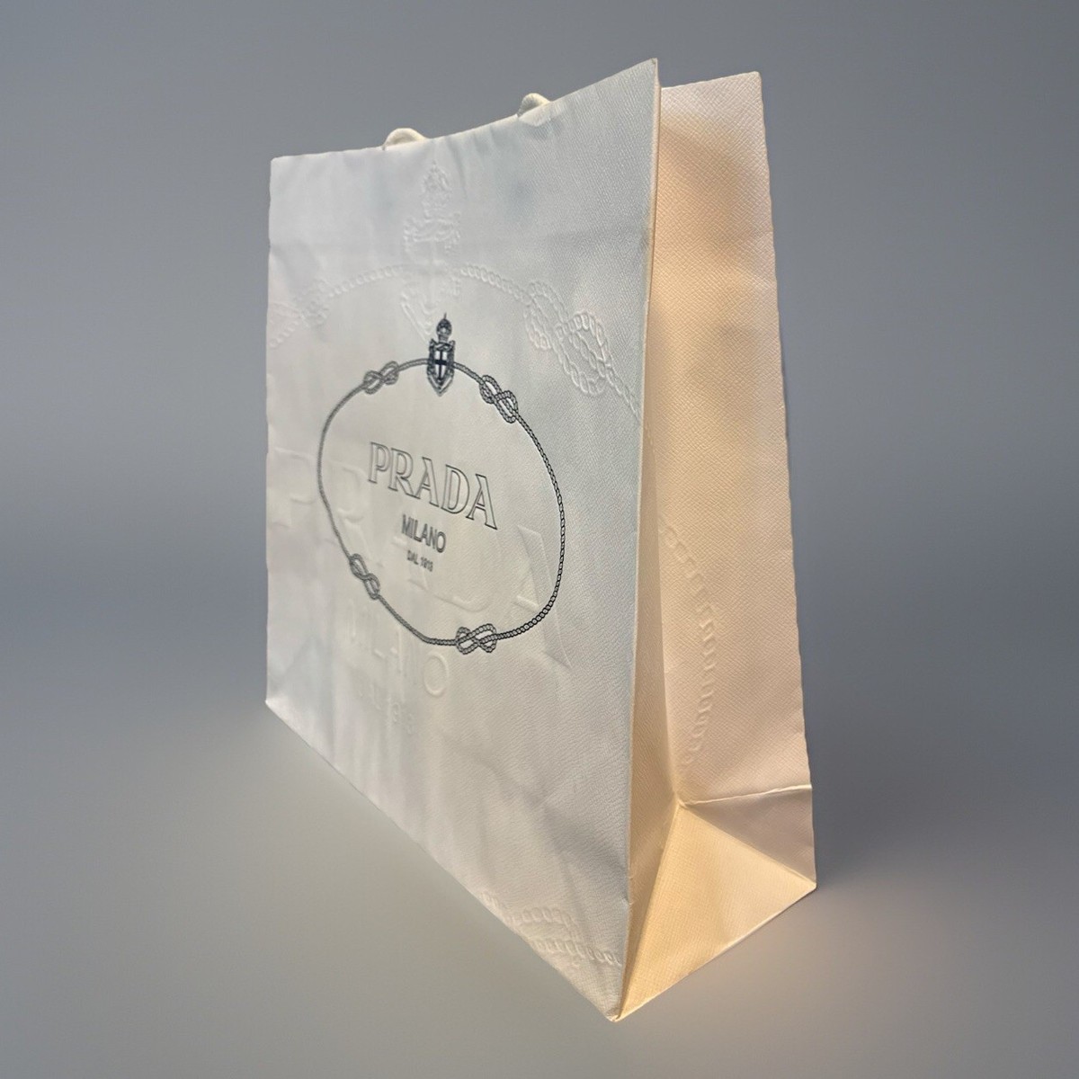Prada White Shopping Bag / Gift Bag | eBay