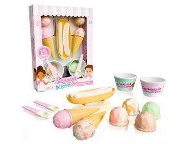 Lollipop Kids Ice Cream Scoop Toy Set - Interactive Ice Cream Maker for Toddlers
