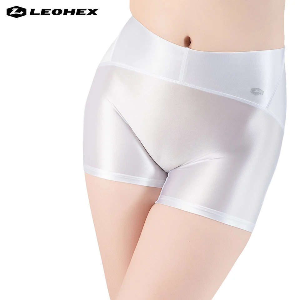 LEOHEX Damen Glitzer Oil Leggings Workout Yoga Tight Stretch Atmungsaktiv Jogger - Bild 3 von 4