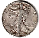 1947 D  Walking Liberty Half Dollar