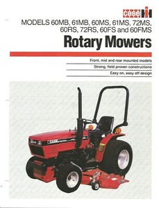 Case IH Rotary Mowers for the 200 series tractors 4p 1990?