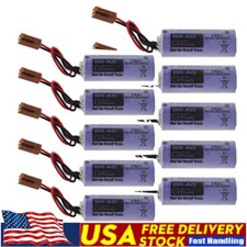 10x 1800mAh BR-AG Battery 3V CNC Lithium PLC Battery with Brown plug US STOCK
