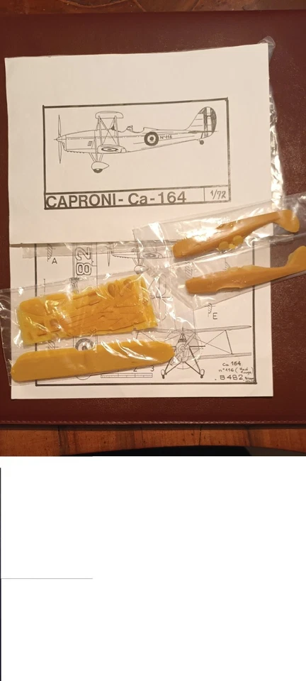 Regia Aeronautica Caproni Ca-164  Dujin  RESINA SCALA 1/72 Old Kit completo - Immagine 2 di 3
