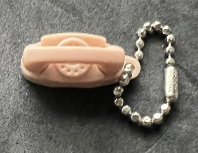 Vintage 1960s Beige / Peach Princess Phone Keychain