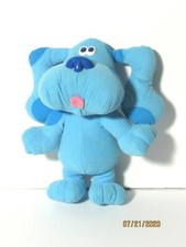Tyco Blues Clues Sing Along Blue 11" Plush Stuffed Toy Sings Barks Talks 1997