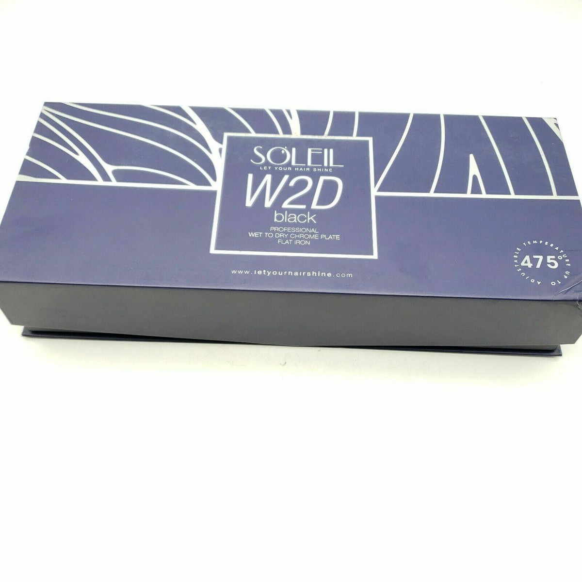 Soleil W2D Wet To Dry Flat Iron Black Professional Chrome Plate