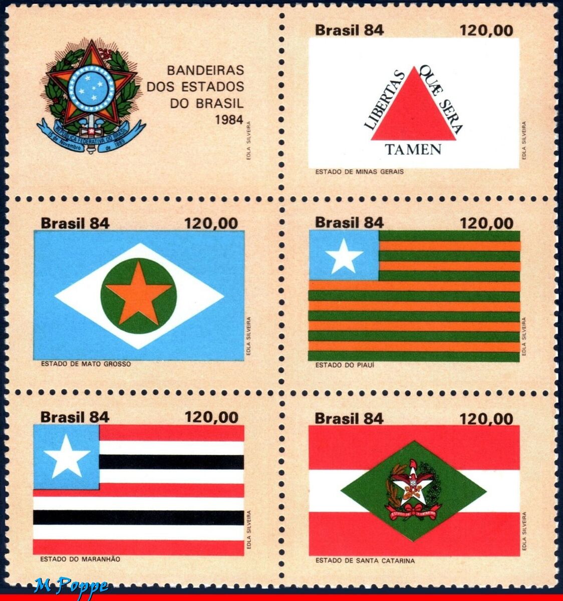 BRAZIL - 1892 & 1962 - FVF MNH - State Flags - 1983-1984