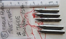 5 VINTAGE EAGLE PENCIL CO-#740E-THE TUTOR DIP PEN NIBS-SEE LISTING-LETTER+MAGNA+