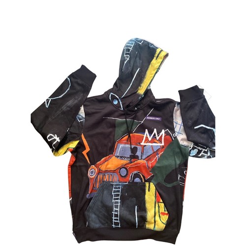 Jean-Michel Basquiat + Miembros Solo Impresión En Todas Las Suéter Sudadera con Capucha Hombre Talla Med - Imagen 3 de 10