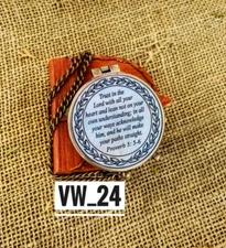 Antique Vintage Brass Pocket Compass Brass Nautical Compass Marine Compass Gift