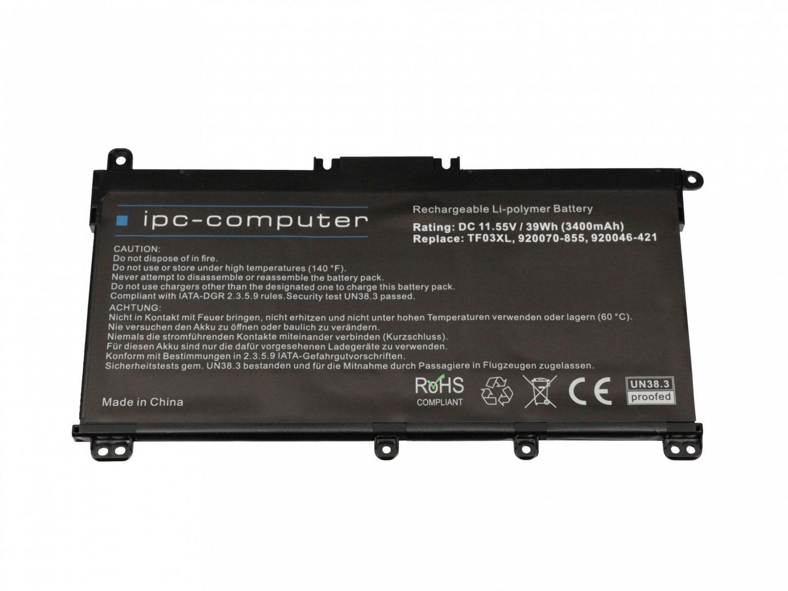 IPC-Computer Batterie Compatible Avec Lenovo 5B10W13925 Avec 44Wh | UK