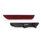 For 2010-2014 Ford Mustang Rear Bumper Side Marker Lights Reflectors Red Lens US