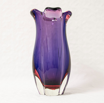 XXL 50s Archimede Seguso Sommerso Murano Vase, Flavio Poli Vetri d'Arte Cenedese