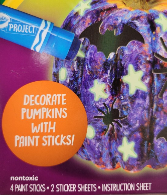 Crayola Pumpkin Painting Kit Halloween Decorate Pumpkins With Paint Sticks for sale online eBay