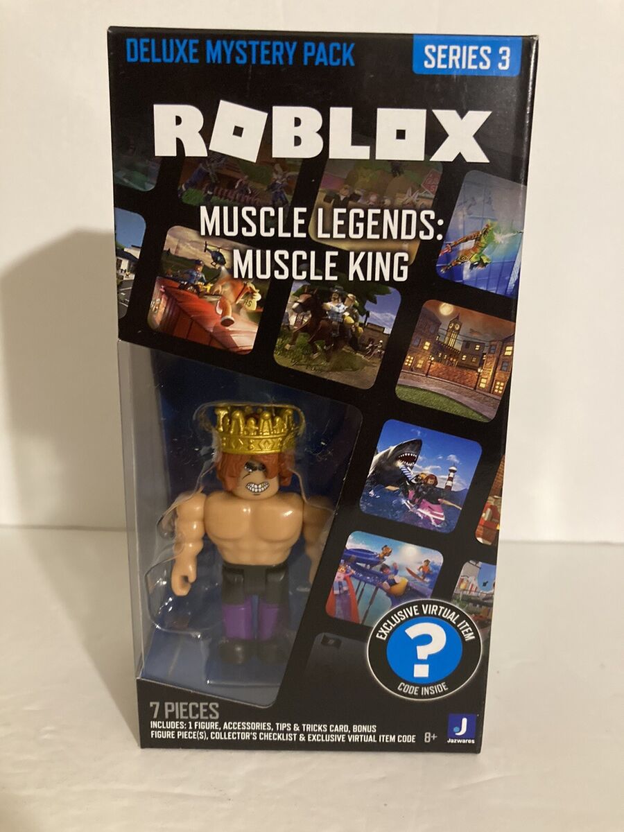 Roblox Deluxe Mystery Pack Series 3 Muscle Legends Muscle King With Code  New