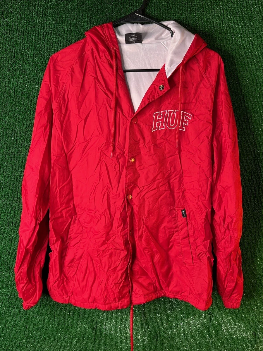 Red huf best sale windbreaker