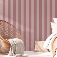Vliestapete Streifen Textiloptik Skandinavisch Lila Grau 38665-4 (3,73€/1Qm)