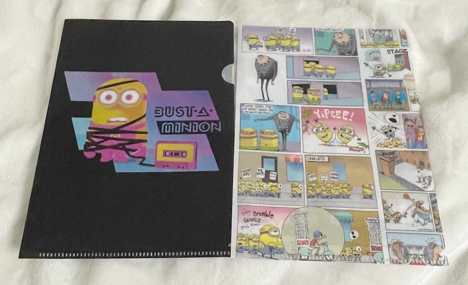 Foloder Background Bandai, Despicable Me Minions Mini File Folder, Lot of 2, Gachapon ...