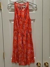 Old Navy Ladies Orange Floral Dress sz. S