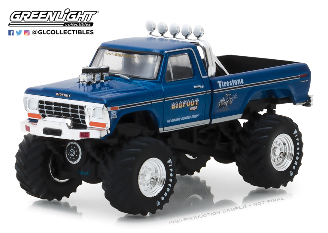 1:64 GreenLight *ORIGINAL BIGFOOT MONSTER TRUCK* 1974 Ford F250