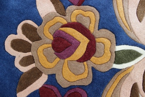 Parisian Hand-Tufted Natural Wool And Silk Area Rug 4x6Oushak Living Room Carpet - Picture 127 of 264