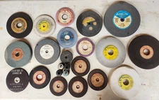 Lot of 23 Grinding Wheels Used and New Sharpening Foley Norton MSC Delta Sears +