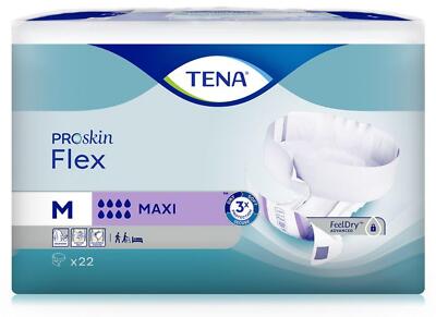 TENA ProSkin Flex Maxi - 66 Vorlagen mit flexiblem Hüftbund - Gr. M - Einlagen