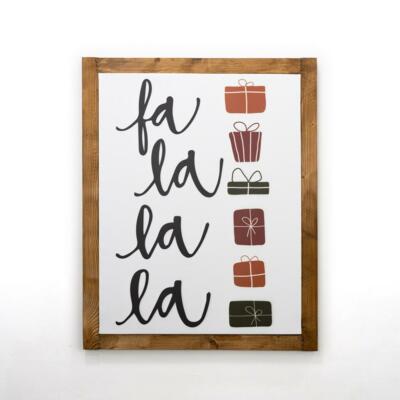 Bild Holzrahmen Geschenke Bildfür eine weihnachtliche Atmosphäre Deklea Home Decor