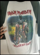 1986-87 VTG Iron Maiden Stranger In A Strange Land Tour Jersey Shirt Music Large