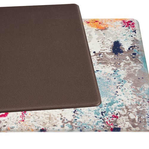 Rugshop Kitchen Mats Modern Abstract Anti Fatigue Standing Bathroom Rugs 18X47 - Picture 4 of 10