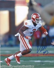 CLEMSON TIGERS VIC BEASLEY SIGNED 8X10 PHOTO A W/COA NFL DRAFT
