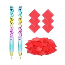 50 Pcs DIY Diamond Painting Glue Clay/ 2 Pcs Drill Pen Premium quality Strong