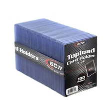 3x4 Topload Card Holders 100 Pack Hard Plastic Sleeves for Trading Cards Clear