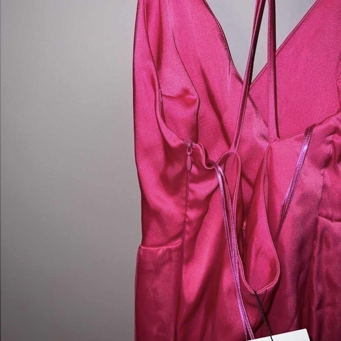 NWT zara Hot pink midi maxi dress small #2366 | eBay