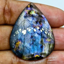 42 Cts Natural Labradorite Cabochon Gemstone For Jewelry 40.8x31.5x4.3 MM