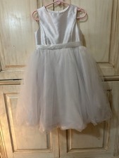 Satin and Tulle Flower Girl Dress - David  s Bridal - Size 6