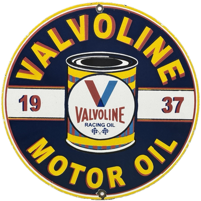 #ad #ad VINTAGE VALVOLINE MOTOR OIL PORCELAIN SIGN SERVICE STATION GAS LUBESTER PUMP $118.29