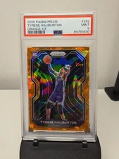 Tyrese Haliburton 2020-21 Prizm Rookie  Orange Cracked Ice Prizm RC #262
