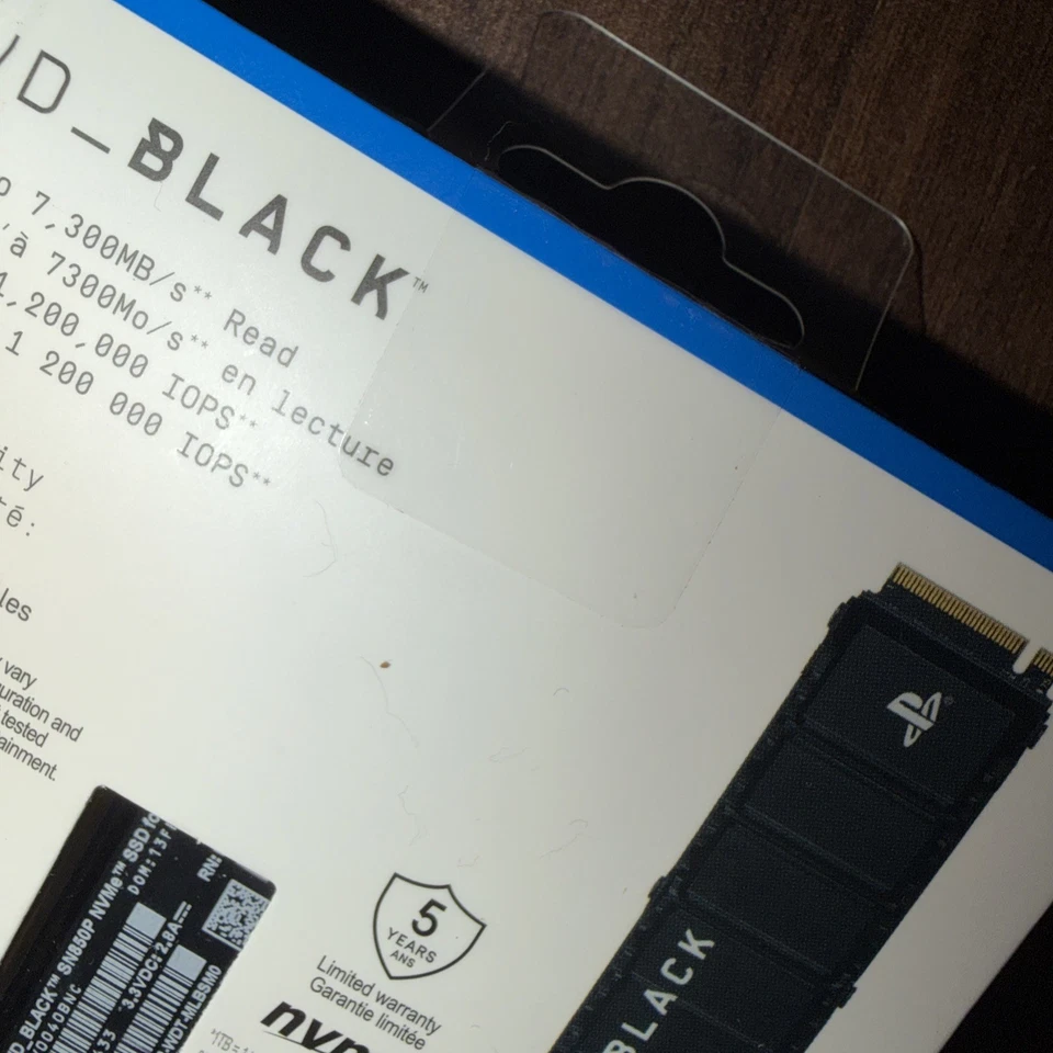 Western Digital WD_BLACK SN850P 4TB M.2 NVMe Internal SSD (WDBBYV0040BNC-WRSN) - Image 2 of 2