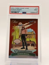 2024 Panini Three Count WWE Downtown Roman Reigns #12 PSA 9