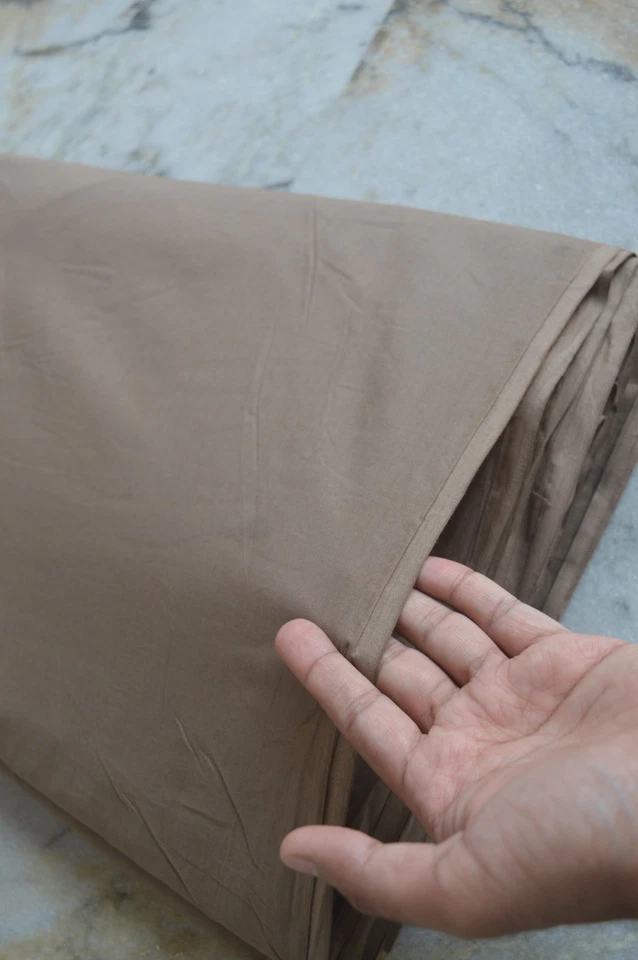 Beige Plain Fabric 100% Cotton 1 Yard Fabric NO TARRIF CHARGES 100%✅ ZK_65 - Image 3 of 4