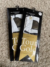 2 Tour Gold MEN's Premium Cabretta Leather Golf Glove RIGHT MEDIUM